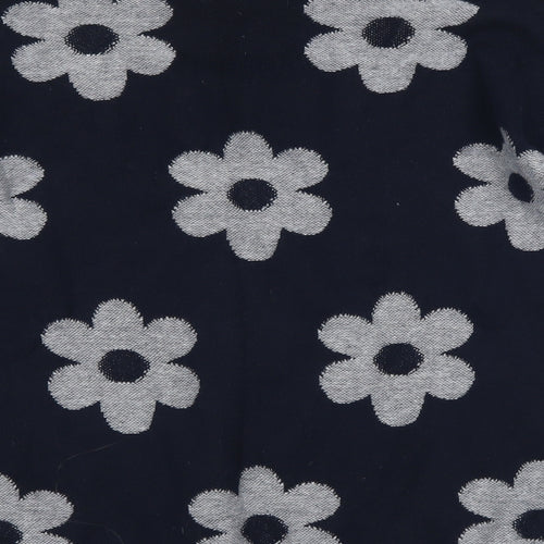 FOREVER 21 Womens Blue Floral  Pullover Jumper Size M