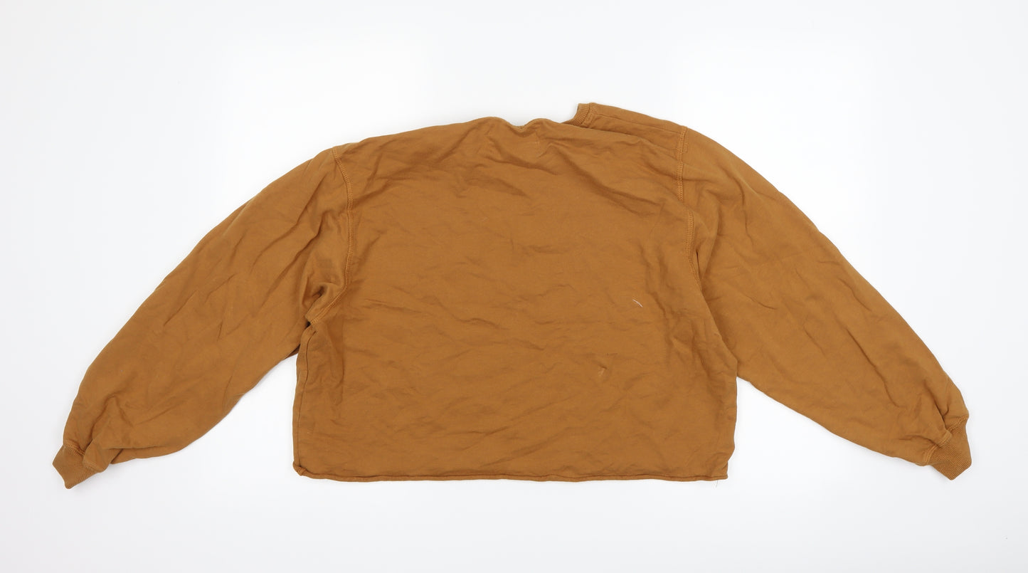 STR Womens Brown   Pullover Sweatshirt Size M  - slogan