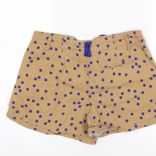 denim co Womens Brown Polka Dot  Chino Shorts Size 8
