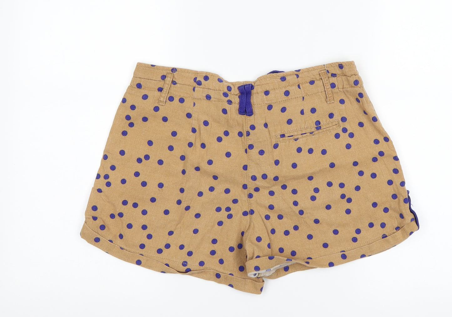denim co Womens Brown Polka Dot  Chino Shorts Size 8