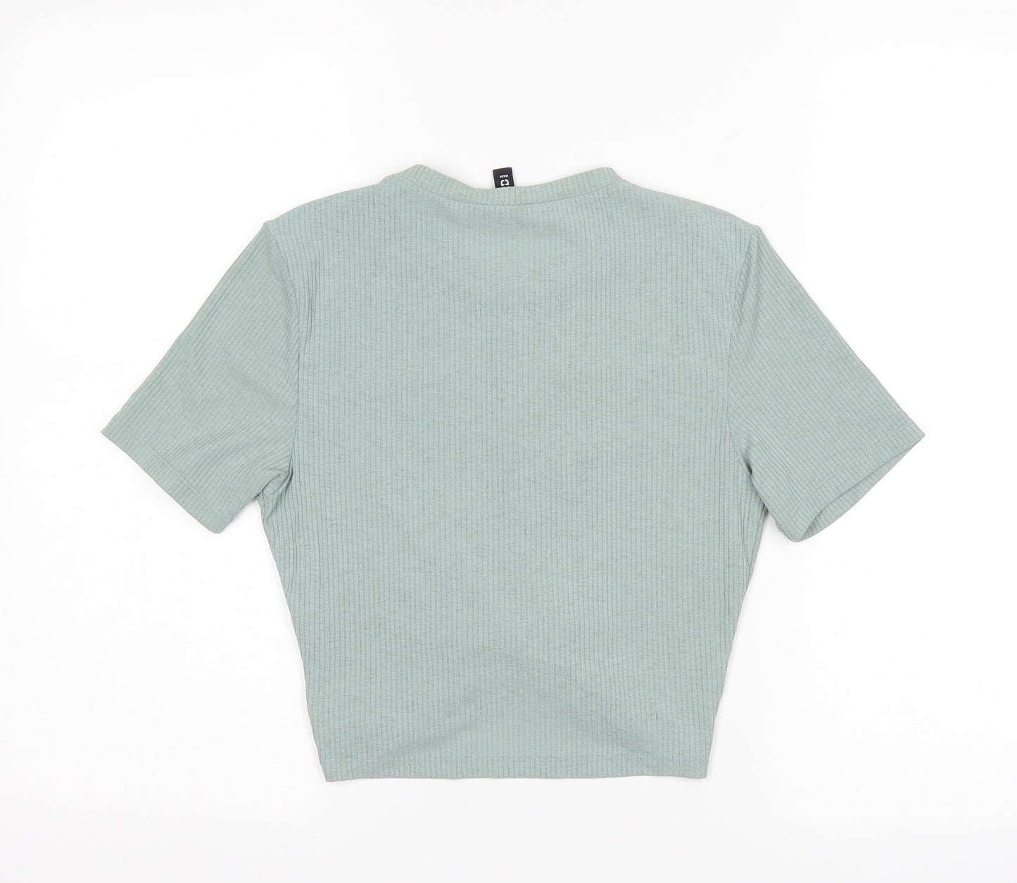 H&M Womens Blue   Basic T-Shirt Size S  - Twist Front