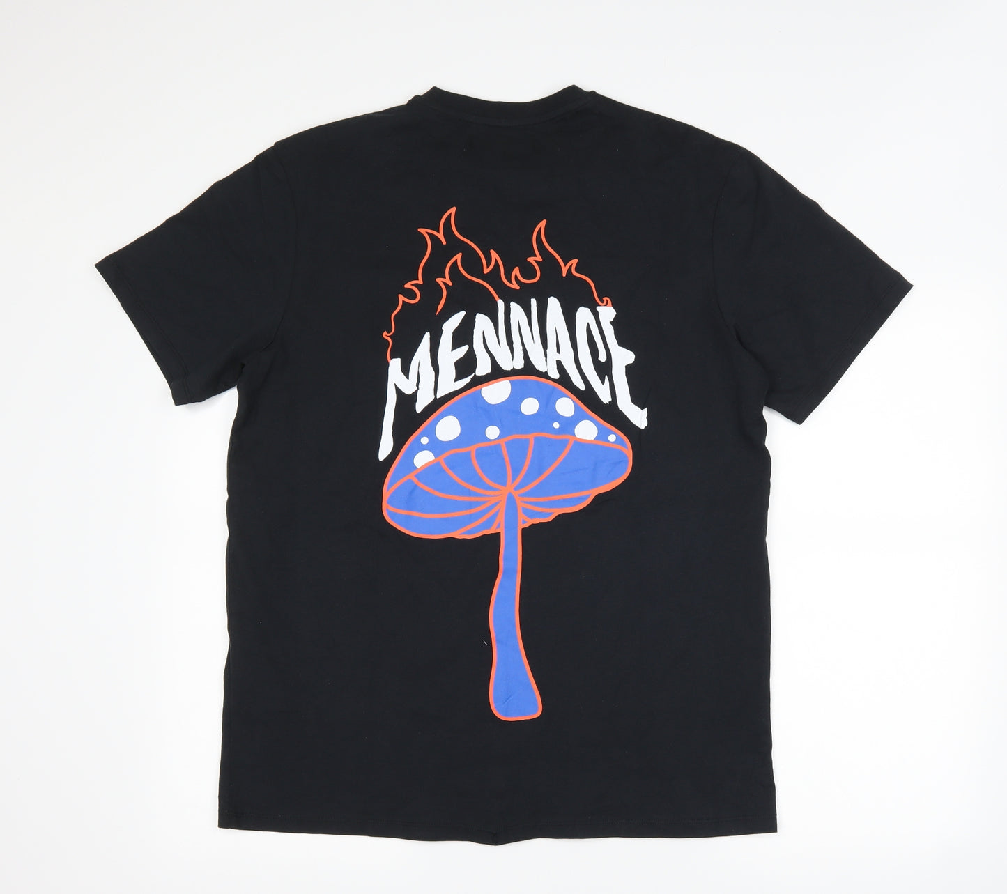 Mennace Mens Black    T-Shirt Size M
