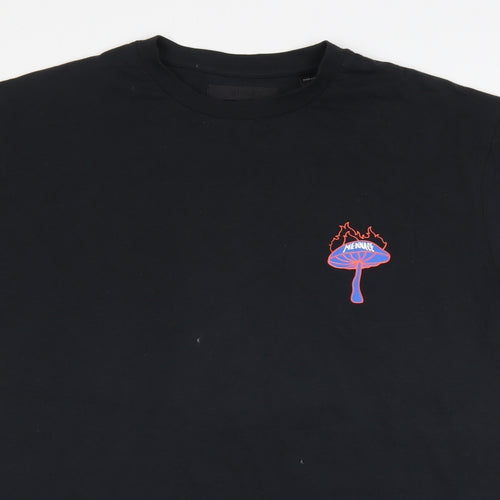 Mennace Mens Black    T-Shirt Size M