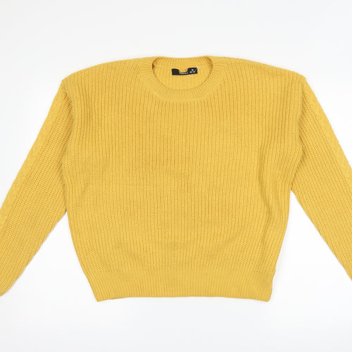 EWM Womens Yellow   Pullover Jumper Size S