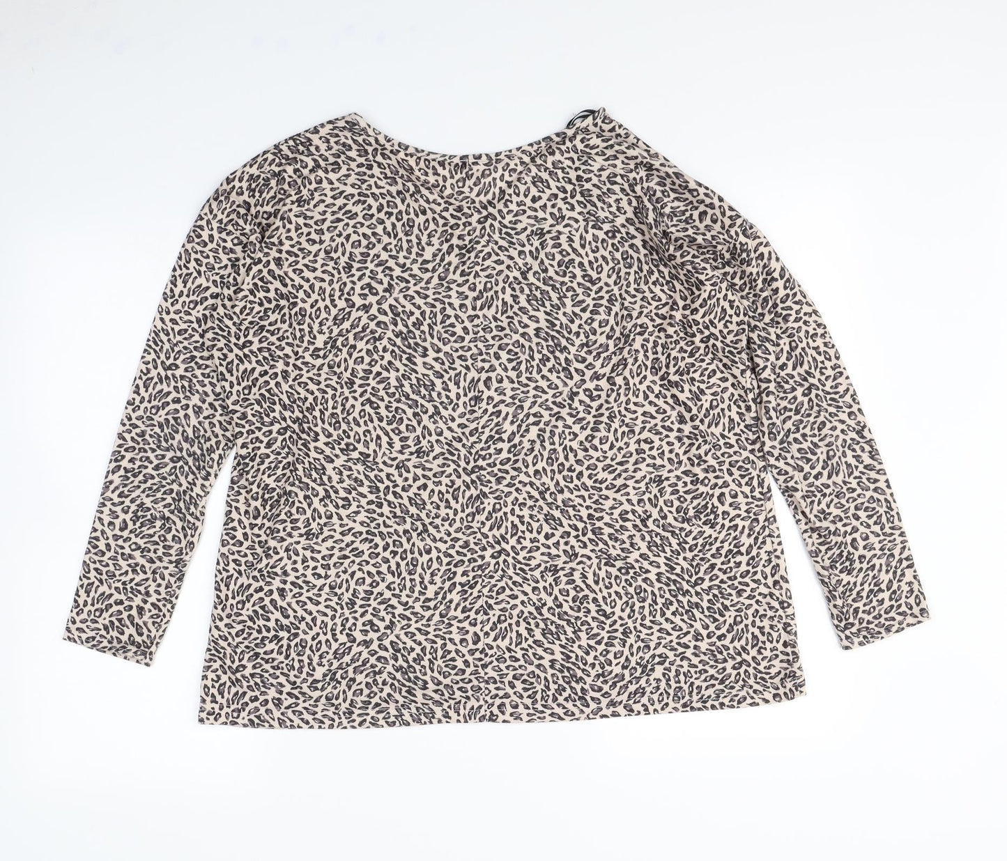 Preworn Womens Brown Animal Print  Basic Tank Size 8