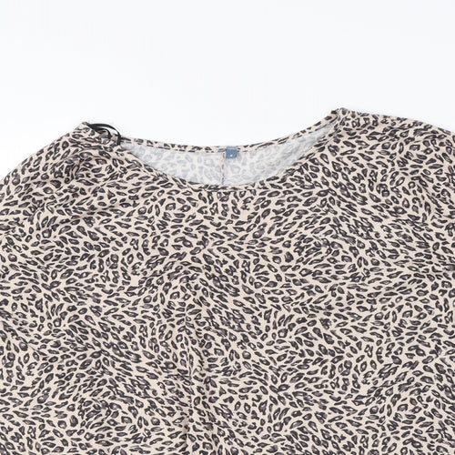 Preworn Womens Brown Animal Print  Basic Tank Size 8