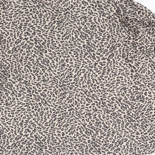 Preworn Womens Brown Animal Print  Basic Tank Size 8