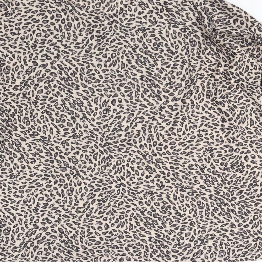 Preworn Womens Brown Animal Print  Basic Tank Size 8
