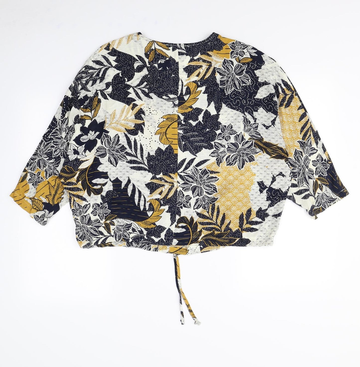 Primark Womens White Floral  Basic Blouse Size 14