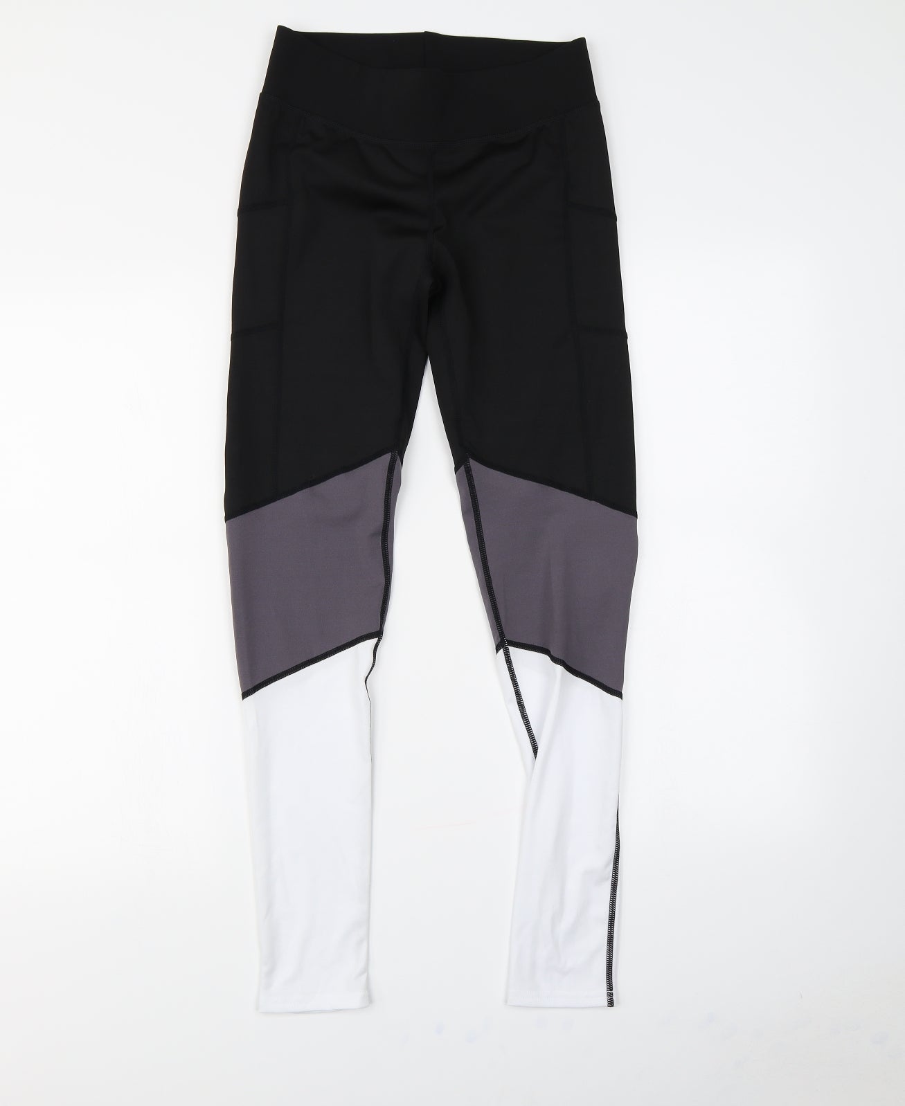 Active Womens Black   Compression Leggings Size 8 L28 in