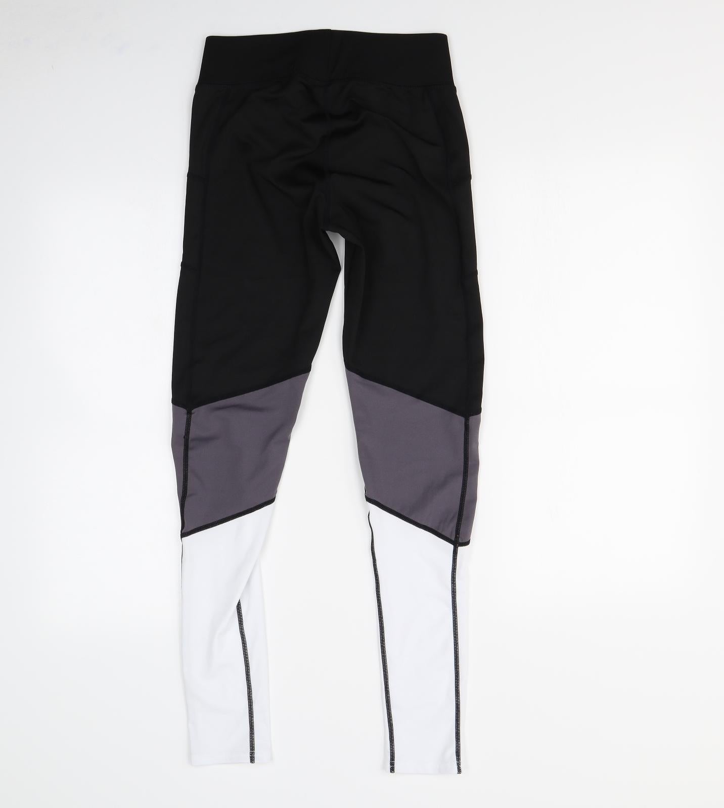 Active Womens Black   Compression Leggings Size 8 L28 in
