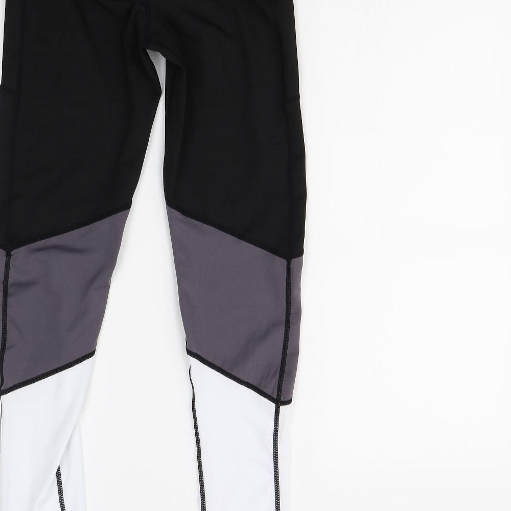 Active Womens Black   Compression Leggings Size 8 L28 in