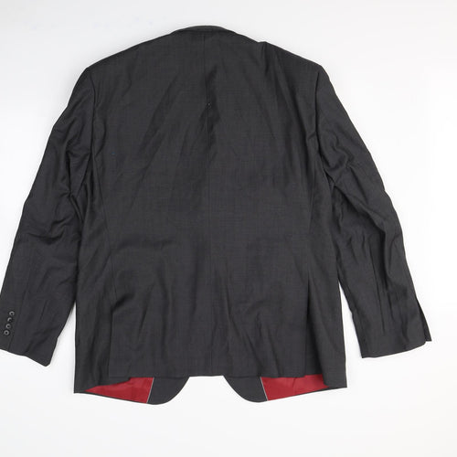 Preworn Mens Grey   Jacket Blazer Size L  - Shoulder Pads