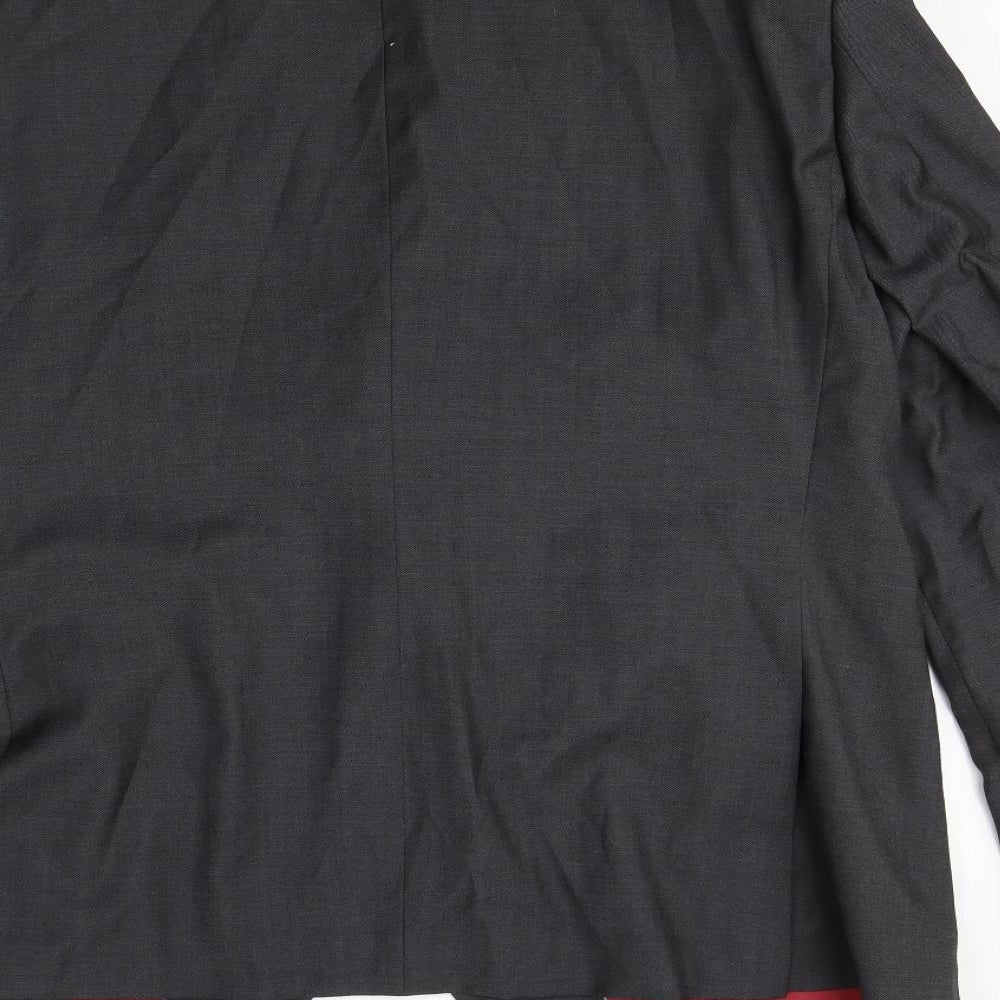 Preworn Mens Grey   Jacket Blazer Size L  - Shoulder Pads