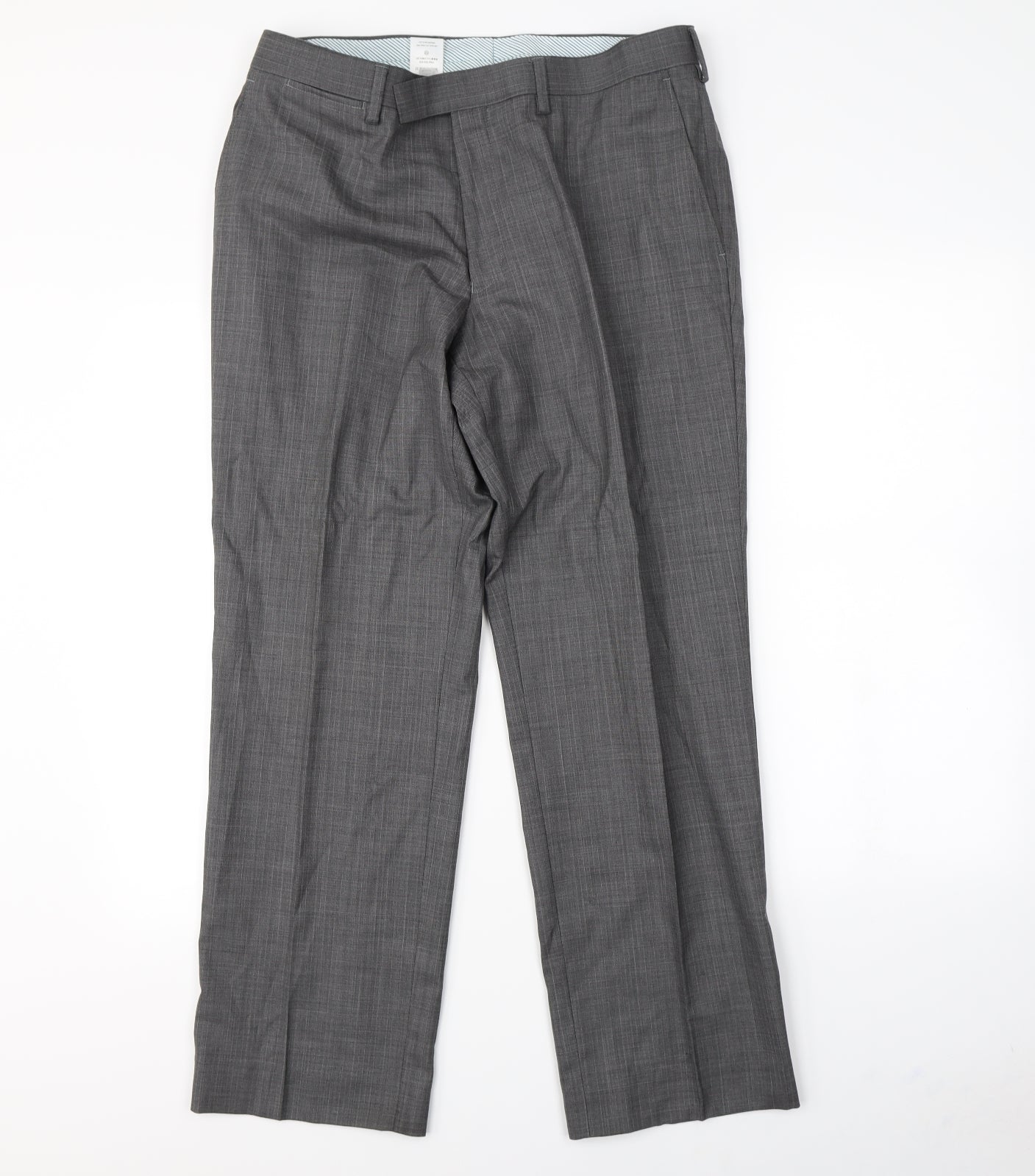 Preworn Mens Grey   Dress Pants Trousers Size 32 in L30 in