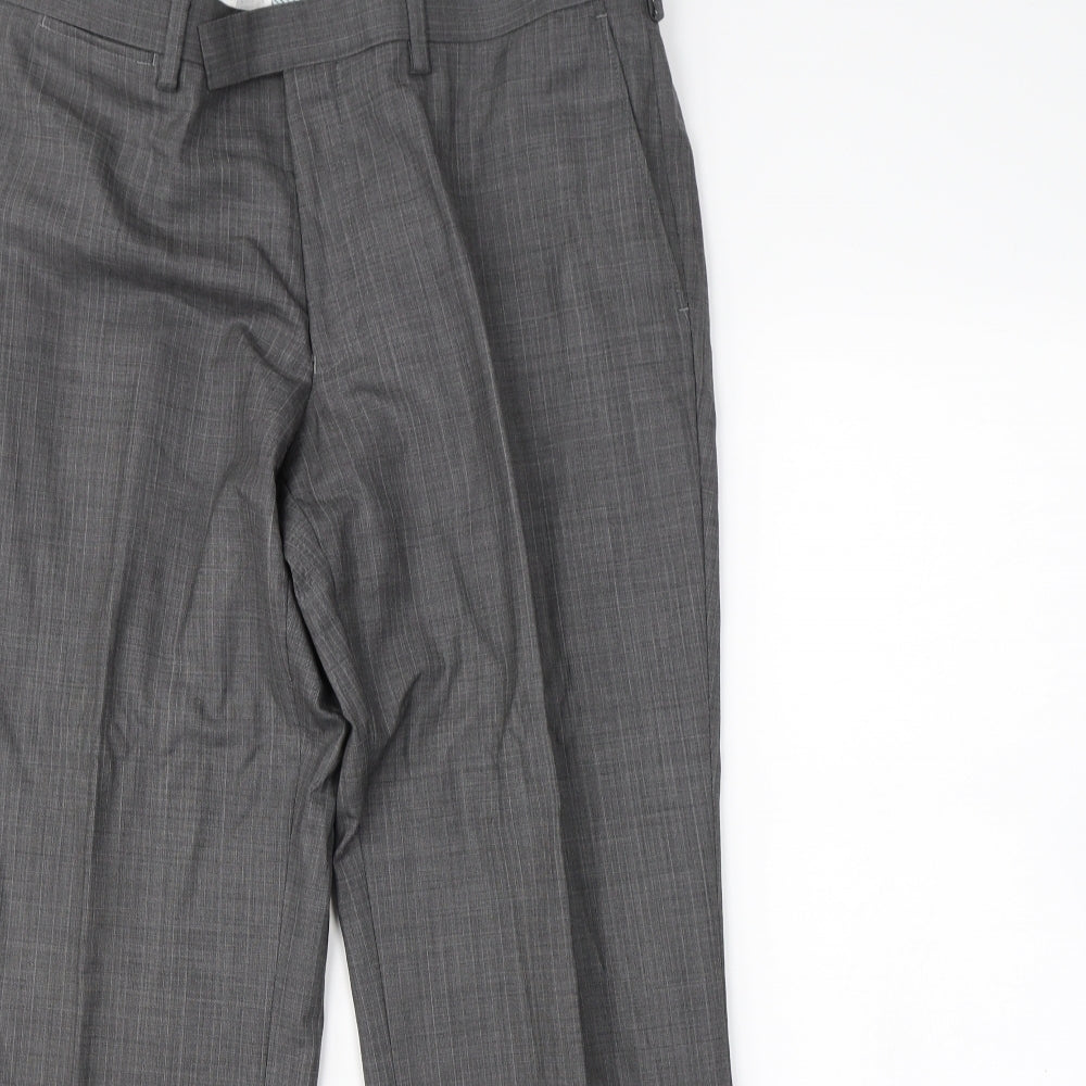 Preworn Mens Grey   Dress Pants Trousers Size 32 in L30 in