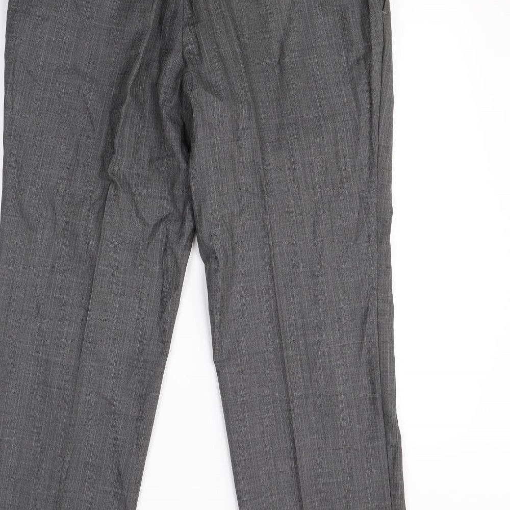 Preworn Mens Grey   Dress Pants Trousers Size 32 in L30 in