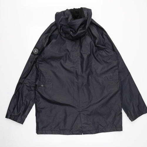 Marshall Artist Mens Blue   Rain Coat Coat Size 2XL