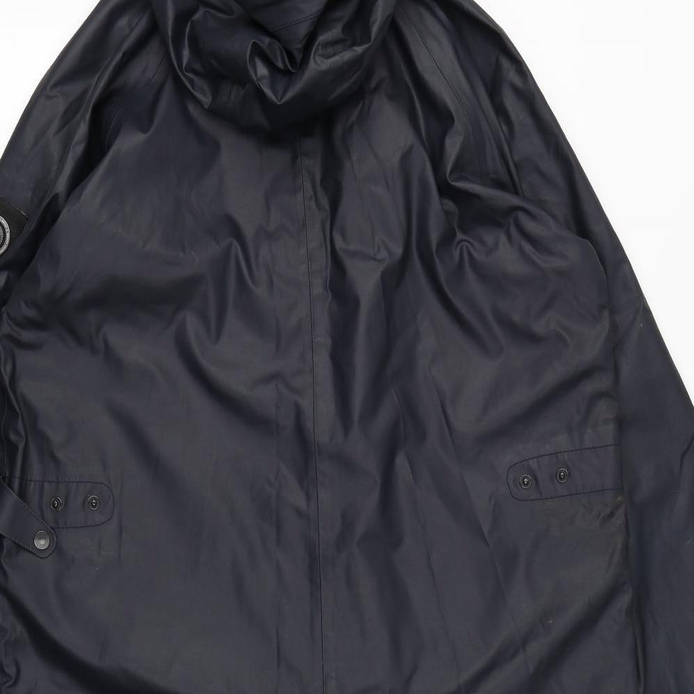Marshall Artist Mens Blue   Rain Coat Coat Size 2XL