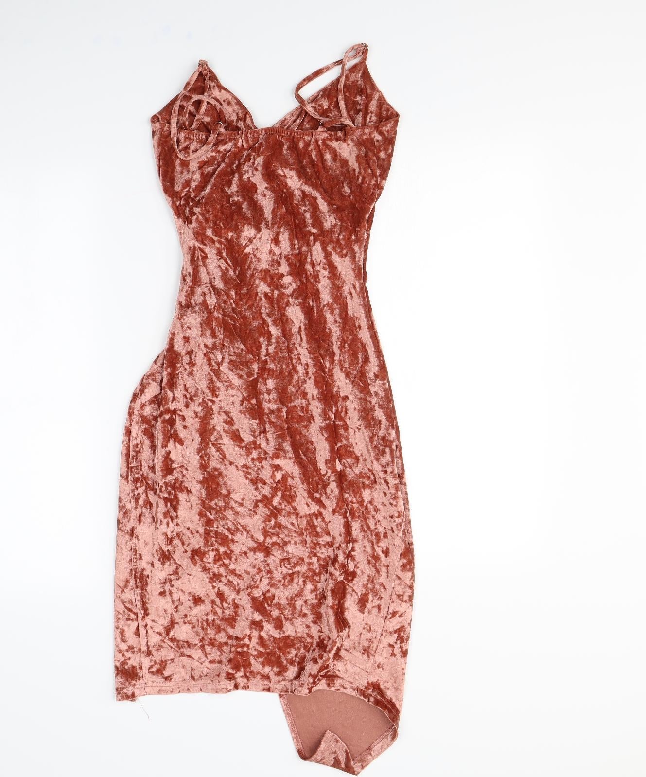 pretty little  Thing Womens Pink   Bodycon  Size 8