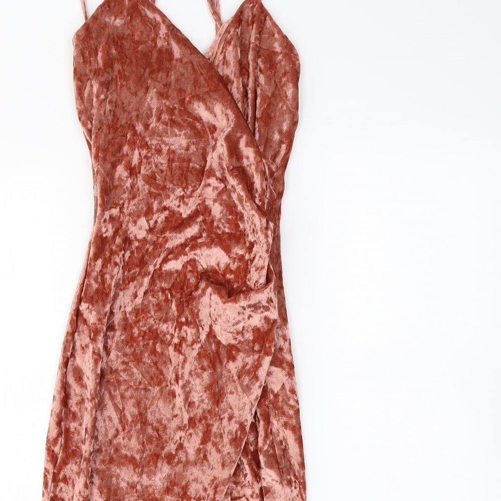 pretty little  Thing Womens Pink   Bodycon  Size 8