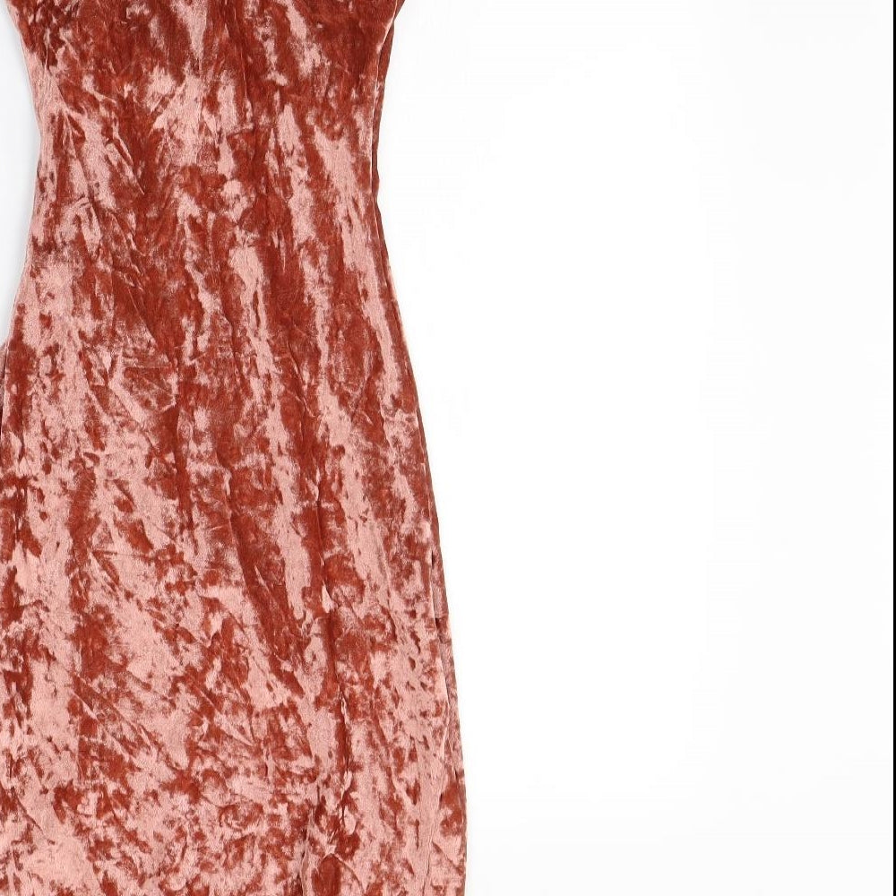 pretty little  Thing Womens Pink   Bodycon  Size 8