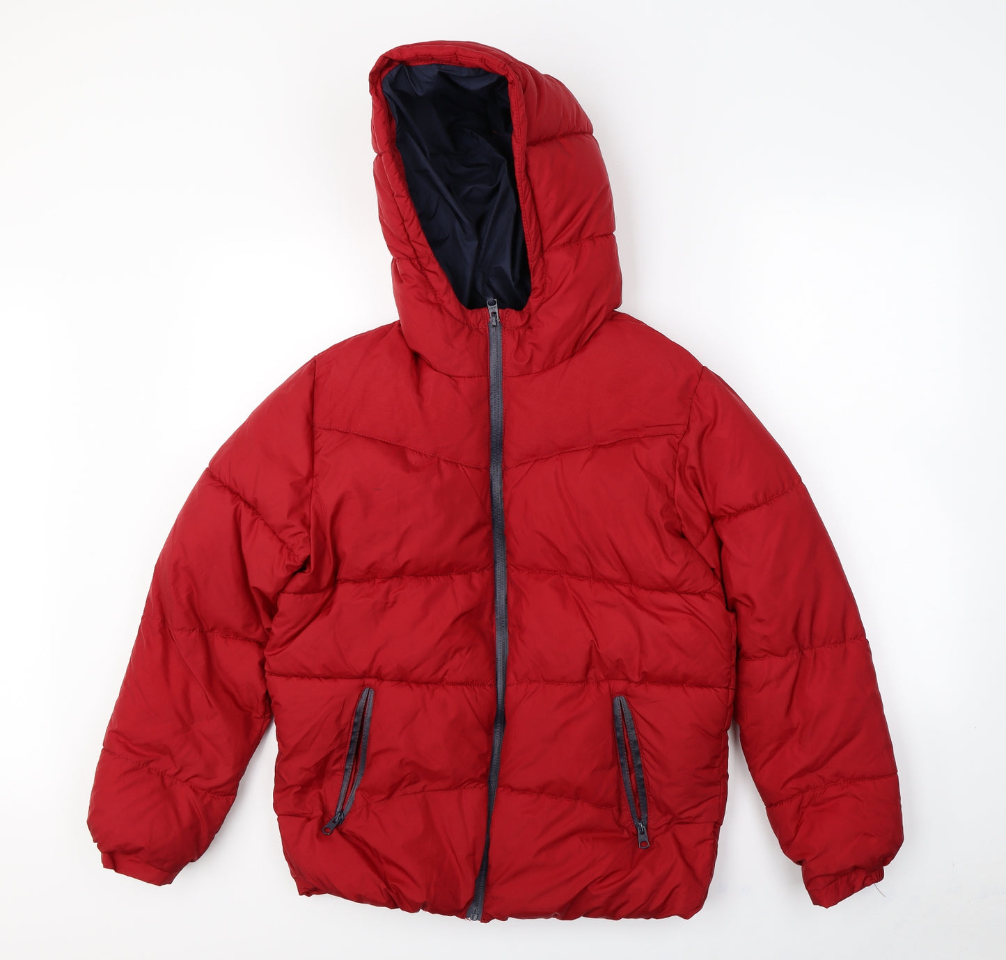 Zara Boys Red   Puffer Jacket Coat Size 13 Years
