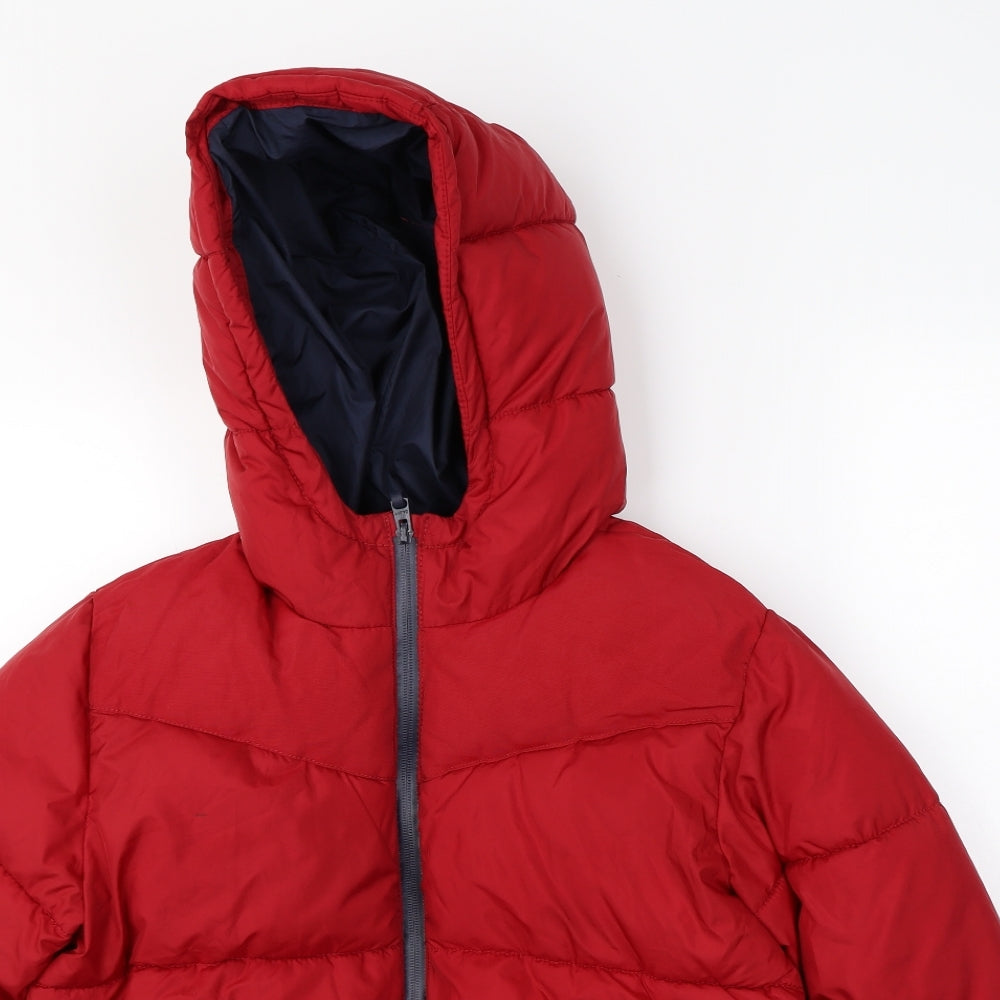 Zara Boys Red   Puffer Jacket Coat Size 13 Years