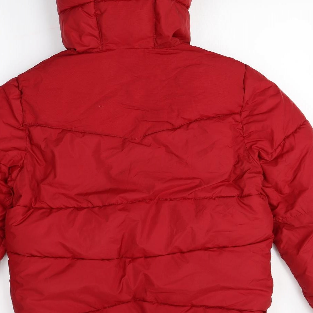 Zara Boys Red   Puffer Jacket Coat Size 13 Years