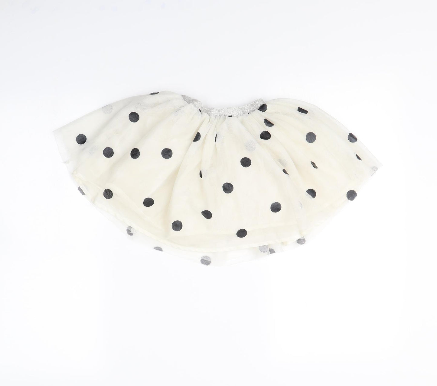 H&M Girls White Polka Dot  Flare Skirt Size 2 Years