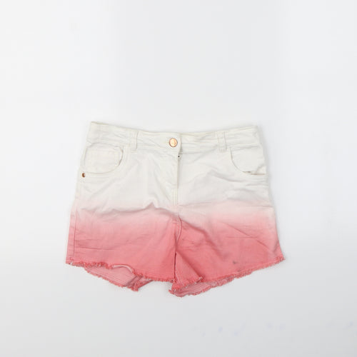Nutmeg Girls White   Chino Shorts Size 13 Years