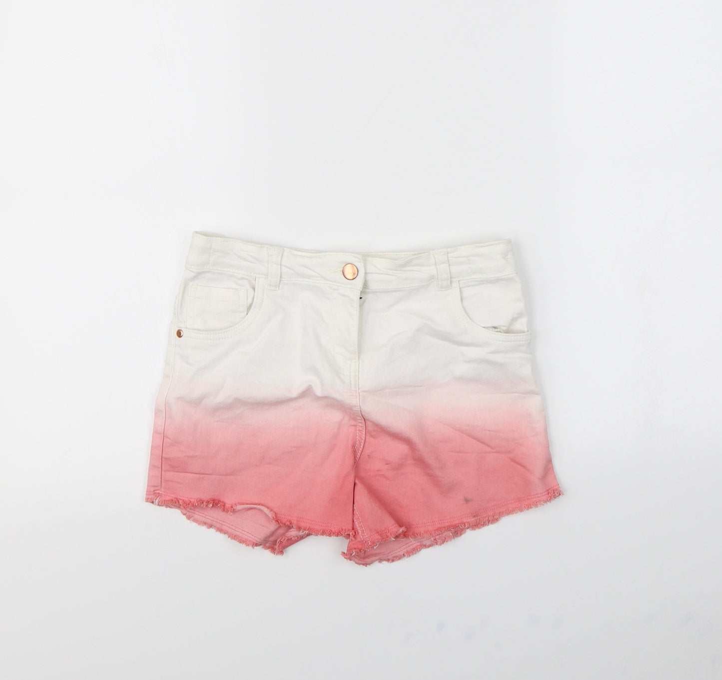 Nutmeg Girls White   Chino Shorts Size 13 Years