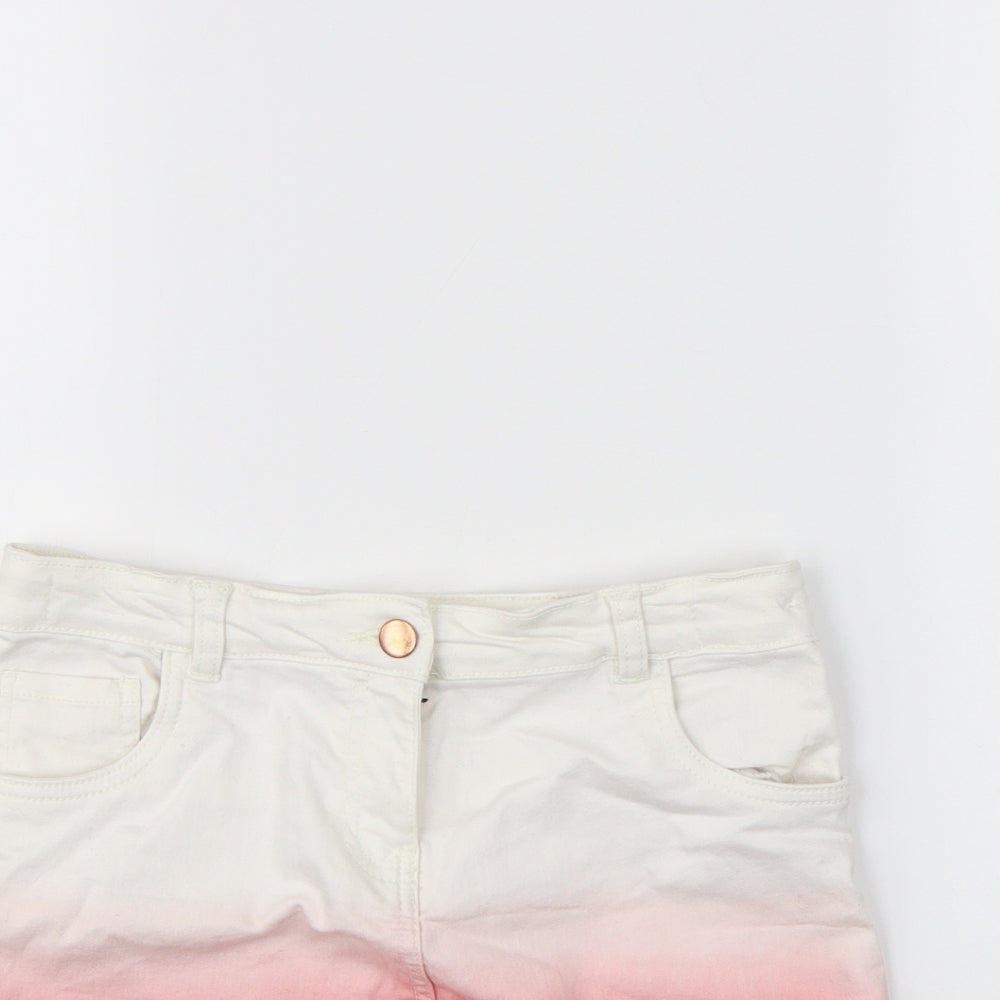 Nutmeg Girls White   Chino Shorts Size 13 Years