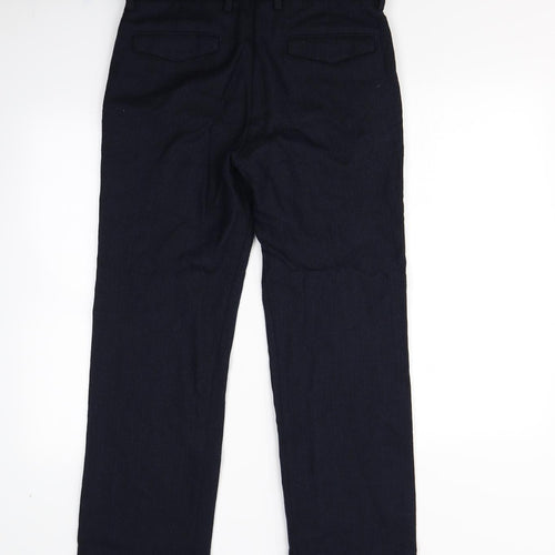 m&S Mens Blue   Dress Pants Trousers Size 32 in L30 in