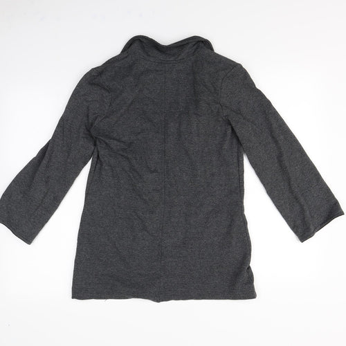 Denim & Co. Womens Grey   Jacket  Size 8  - Shoulder Pads