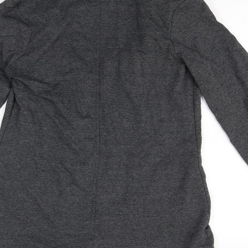 Denim & Co. Womens Grey   Jacket  Size 8  - Shoulder Pads