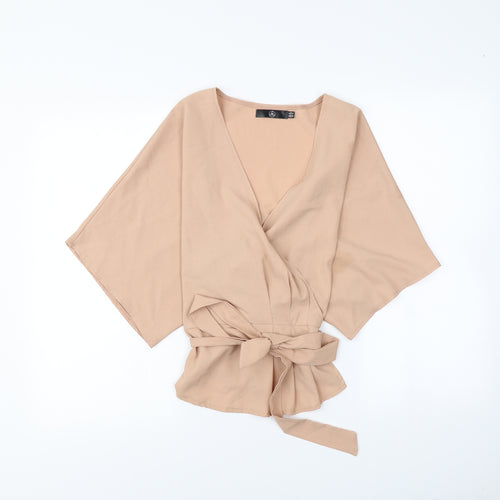 Missguided Womens Pink   Basic Blouse Size 18