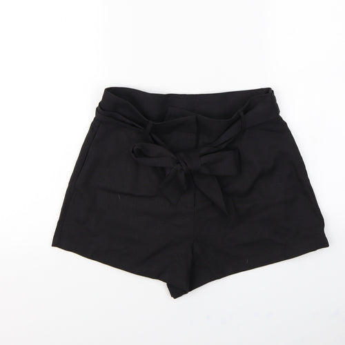 Preworn Womens Black   Paperbag Shorts Size M