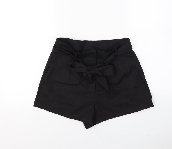 Preworn Womens Black   Paperbag Shorts Size M