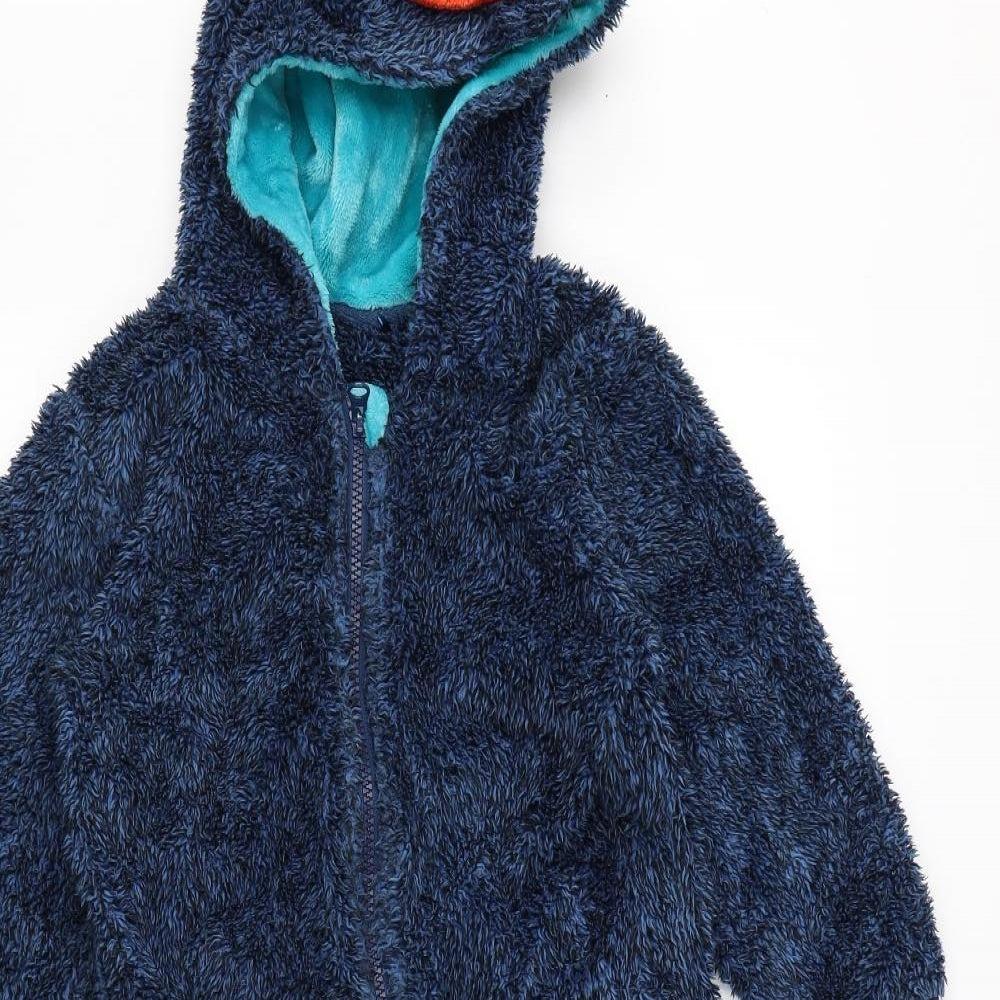 NEXT Boys Blue Solid Rayon  One Piece Size 5 Years  - DInosaur