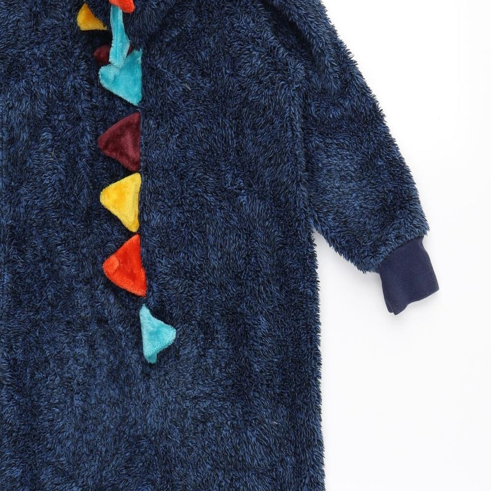 NEXT Boys Blue Solid Rayon  One Piece Size 5 Years  - DInosaur