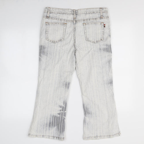 Preworn Womens White   Flared Jeans Size 32 in L23 in