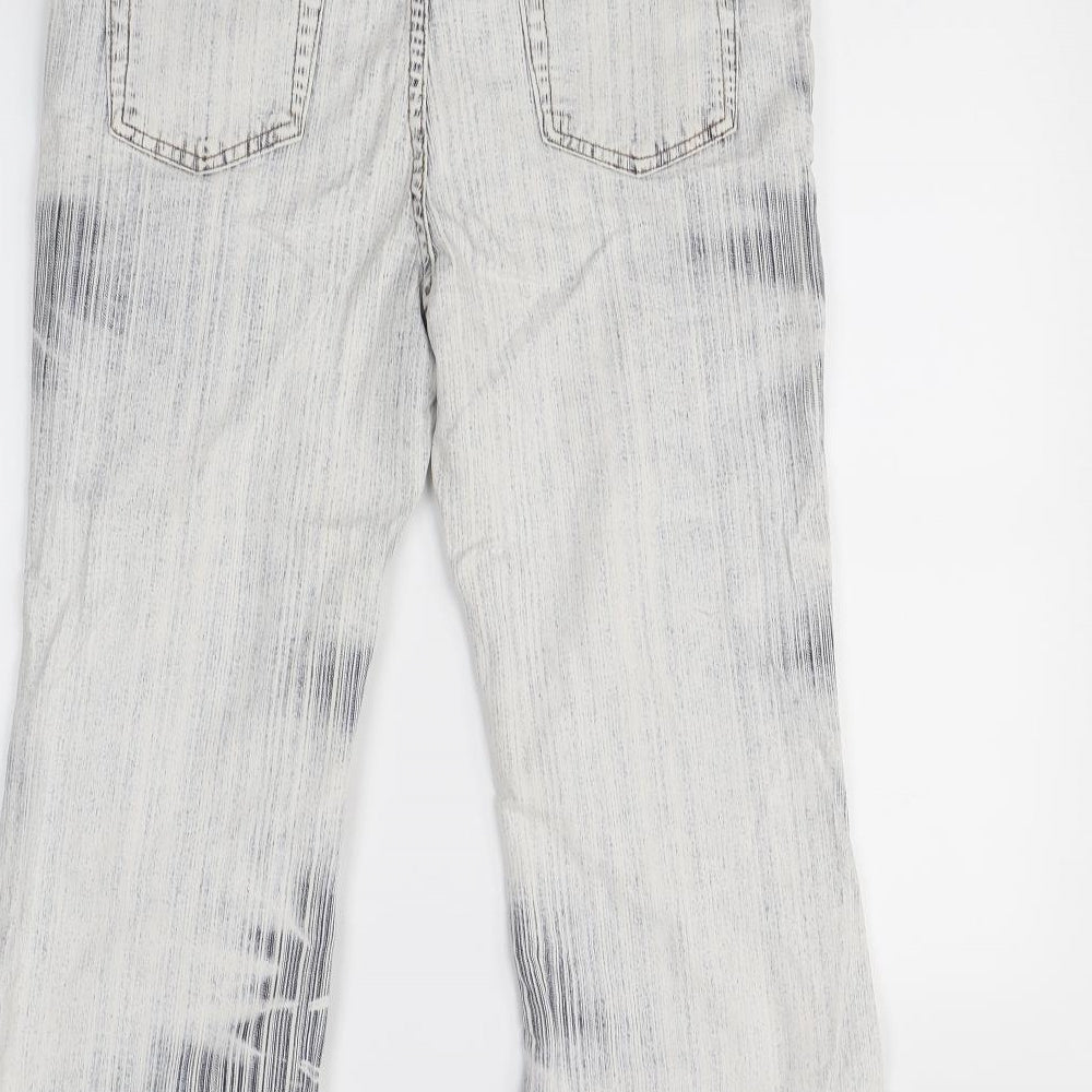 Preworn Womens White   Flared Jeans Size 32 in L23 in