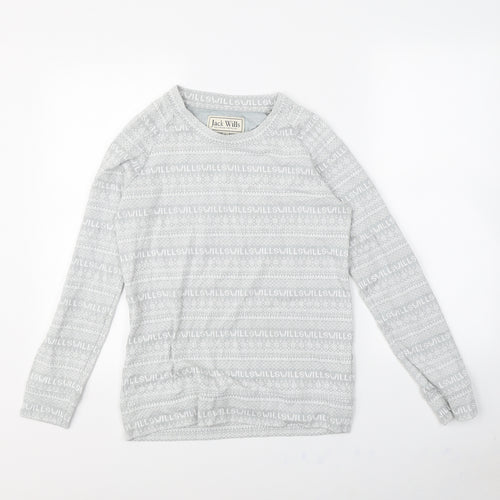 Jack Wills Womens Grey   Pullover Jumper Size 8