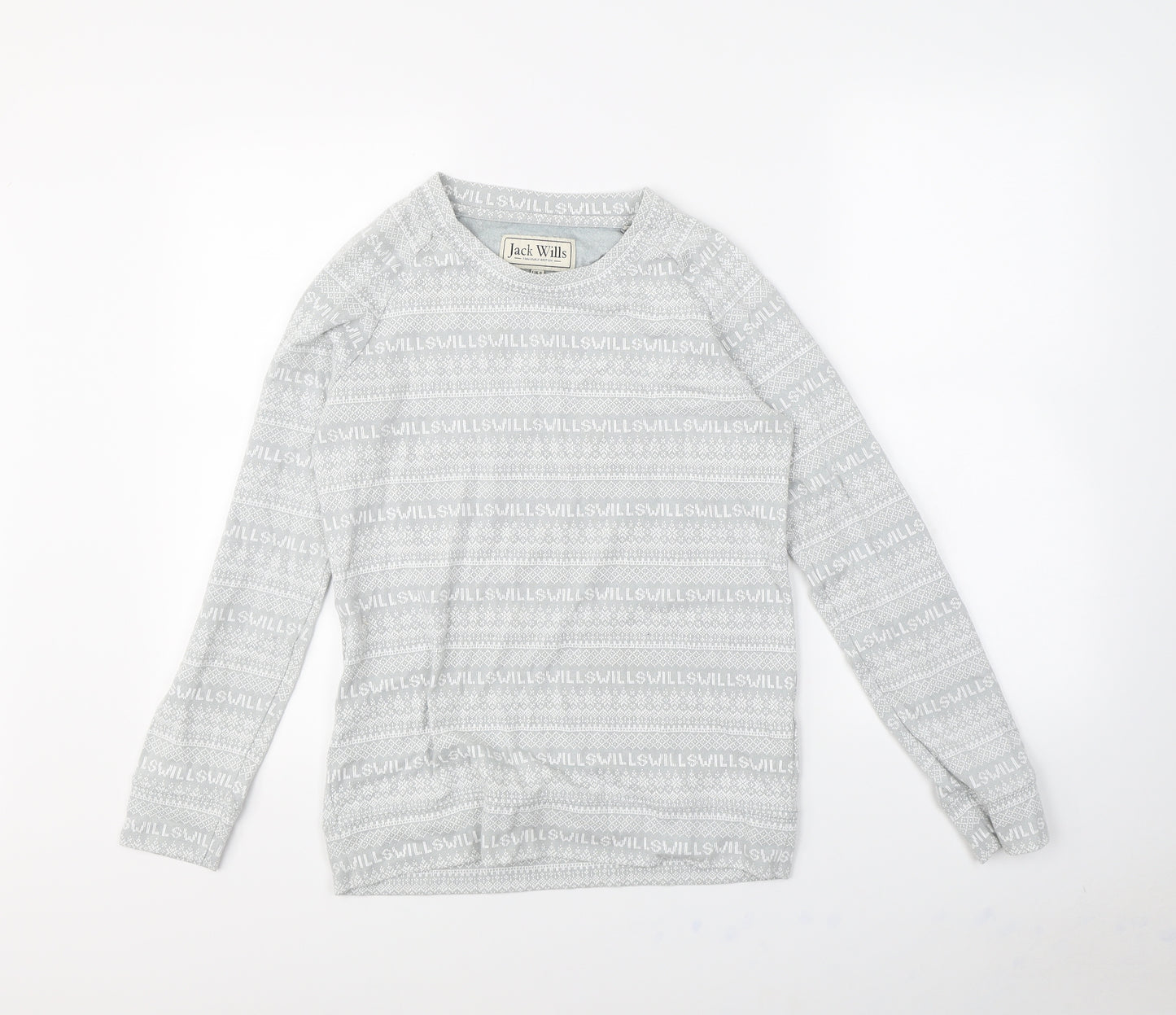 Jack Wills Womens Grey   Pullover Jumper Size 8
