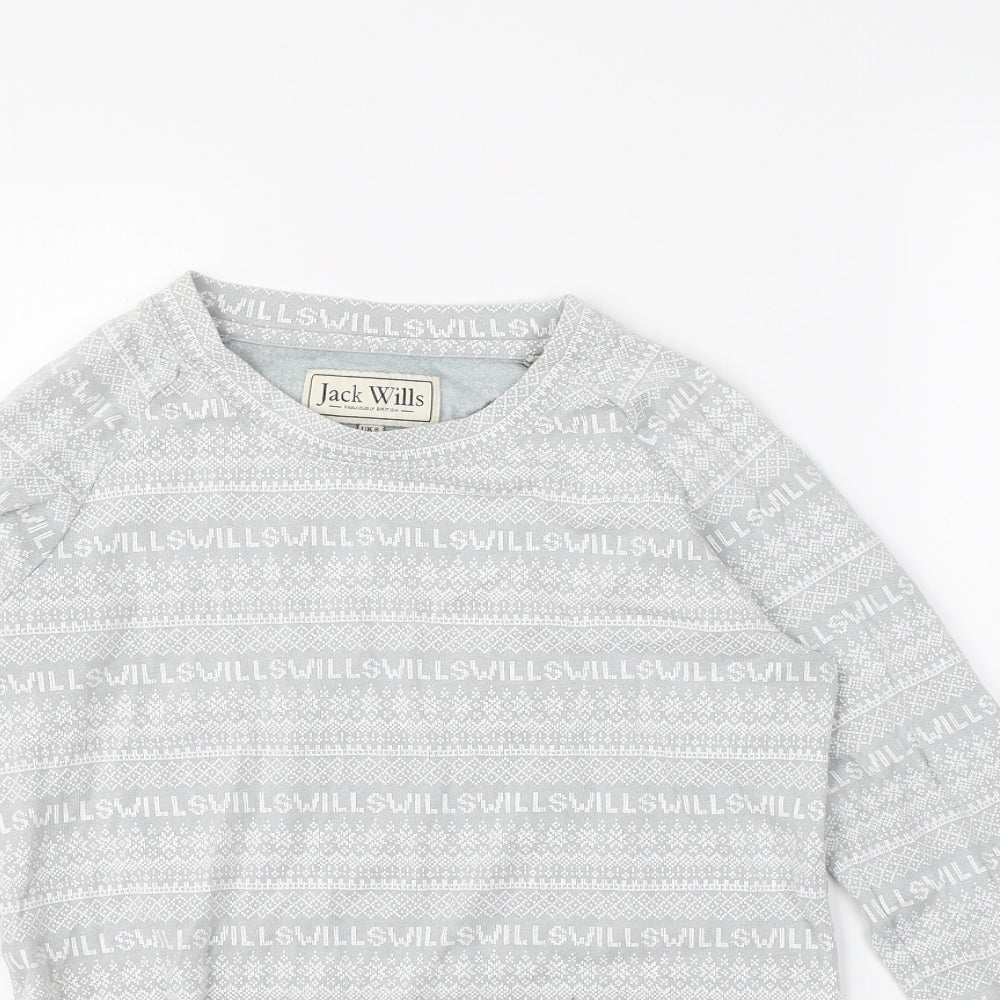 Jack Wills Womens Grey   Pullover Jumper Size 8