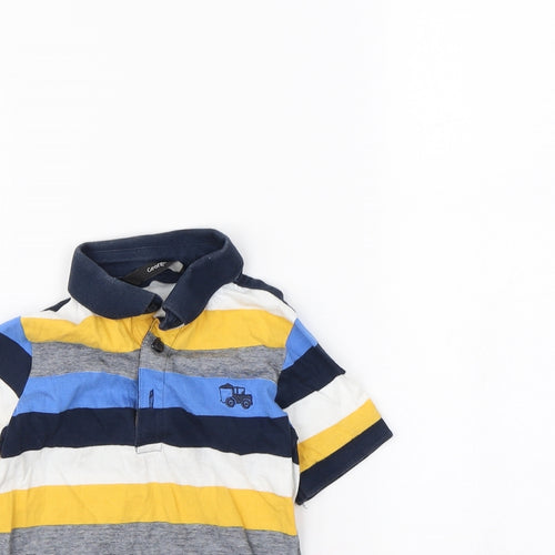 George Boys Multicoloured Striped  Basic Polo Size 3 Years