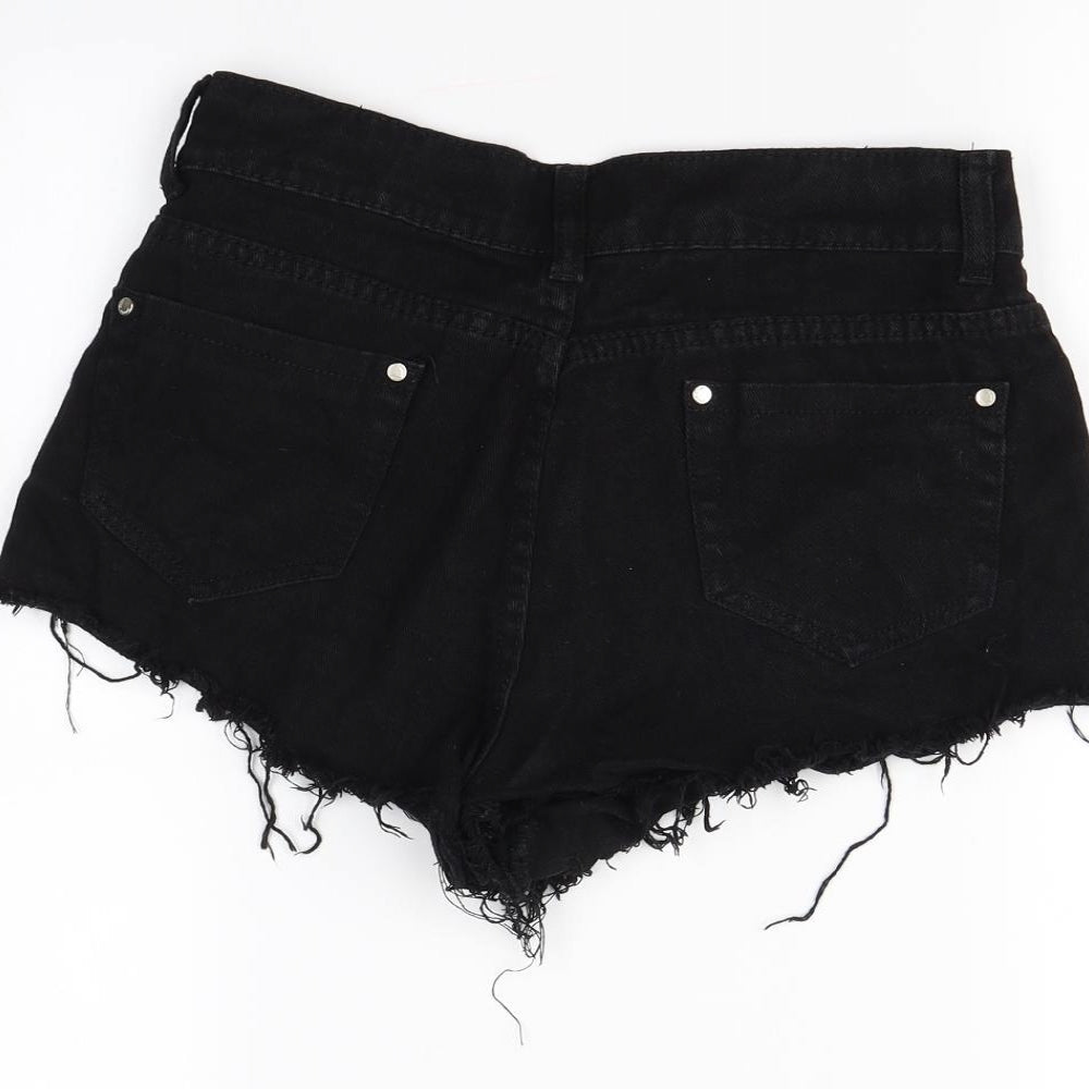 Denim Club Womens Black   Cut-Off Shorts Size 10