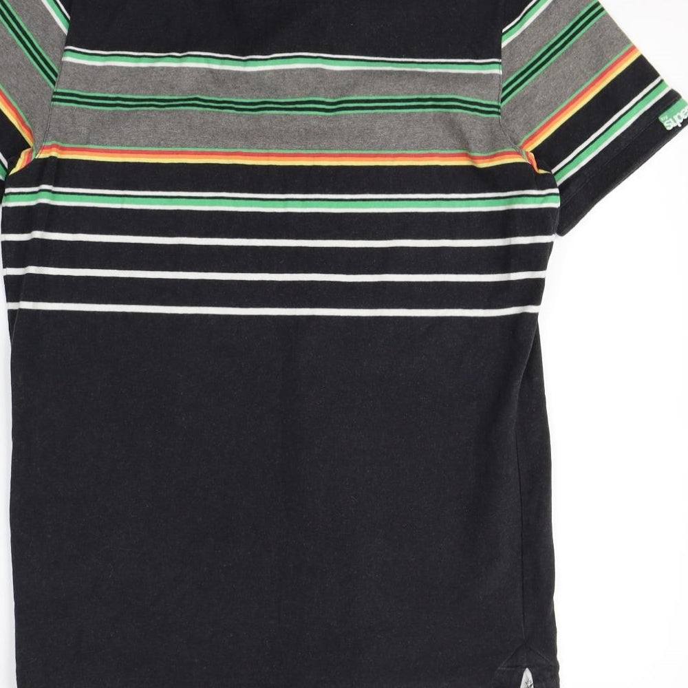 Superdry Mens Black    Polo Size L