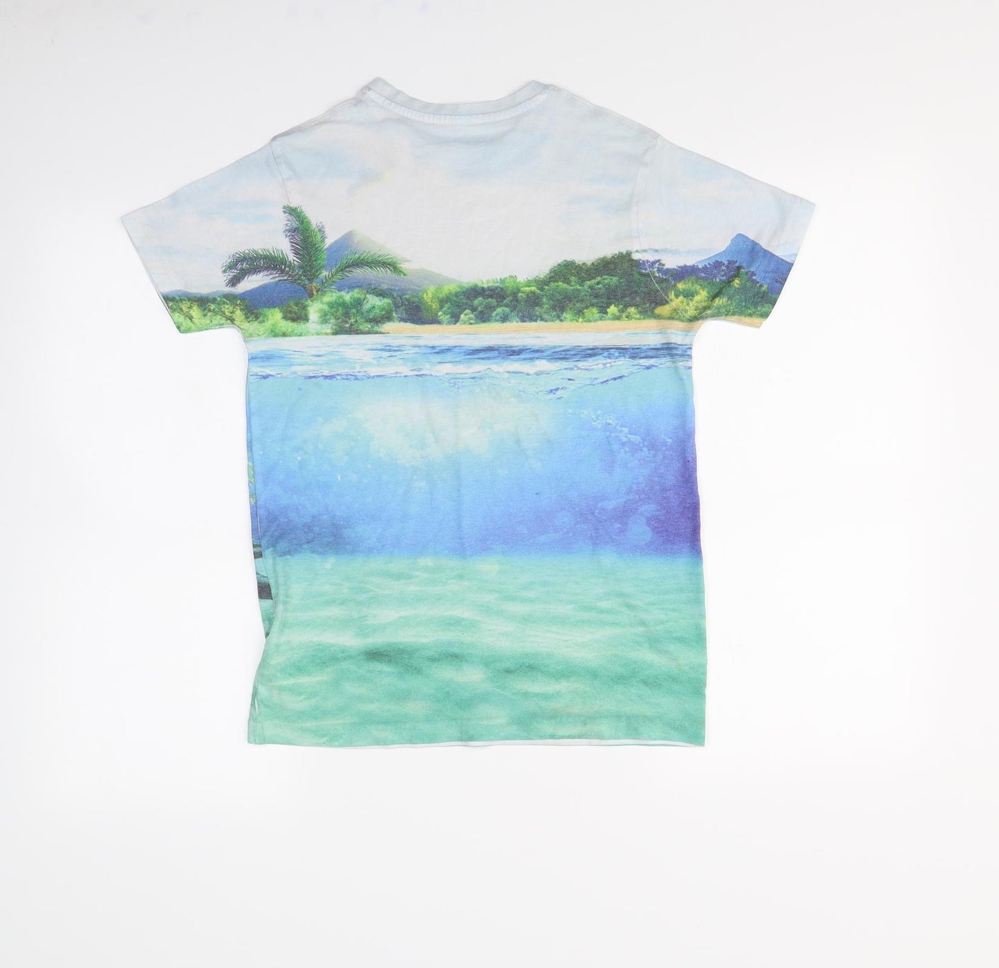 M&s Boys Multicoloured   Basic T-Shirt Size 11 Years  - DInosaur